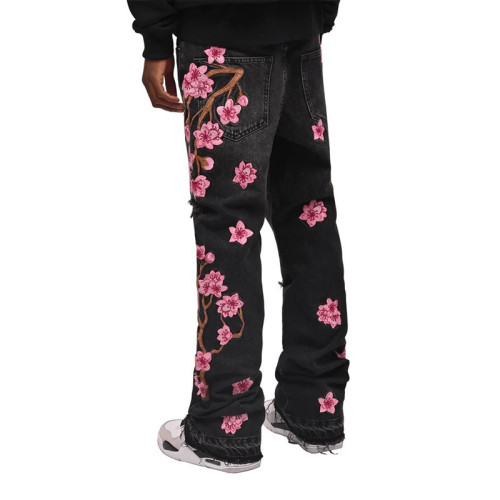 Renaissance Oil Painting Print Jeans
