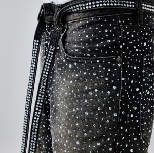 Starry Night Spray Denim Pants