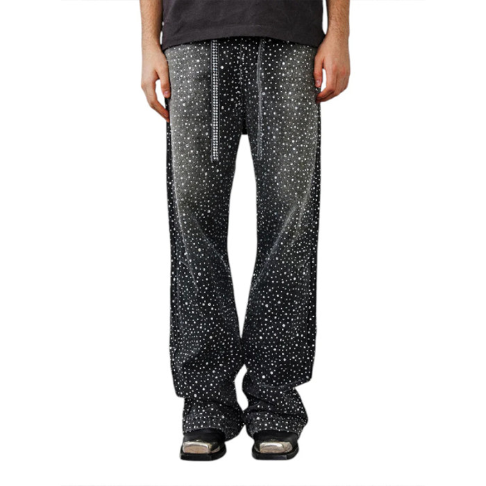 Starry Night Spray Denim Pants