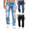 Custom Washed Wide-Leg Jeans with Minimalist Vintage Finish