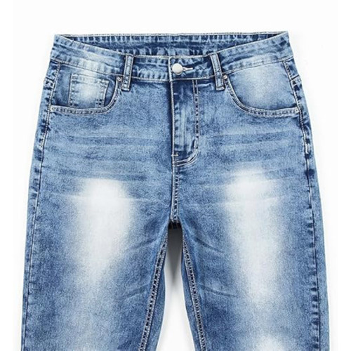 Custom Washed Wide-Leg Jeans with Minimalist Vintage Finish