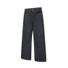 Custom Raw Denim Wide-Leg Jeans with High-Waist Fit