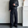 Custom Raw Denim Wide-Leg Jeans with High-Waist Fit