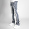 Custom Rhinestone Stacked Skinny Jeans for Designer Brands