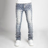 Custom Rhinestone Stacked Skinny Jeans for Designer Brands