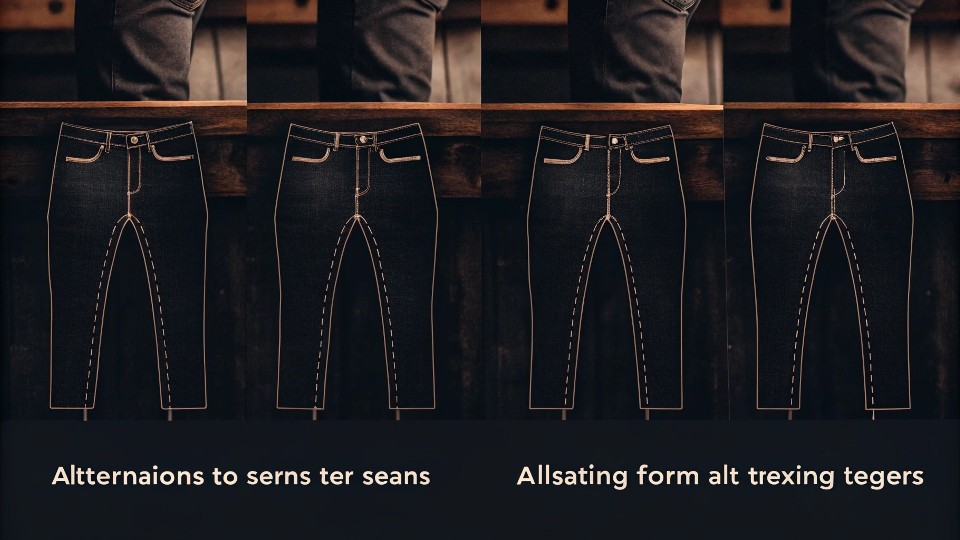 Alterations (tapering, taking in the seat, hemming) fix most leg-fit issues