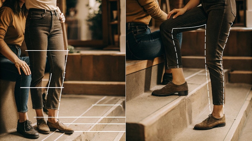 How to Ensure Your Jeans Fit Properly in the Legs?Fitting Guide