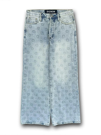 Vintage Small - flower Jeans