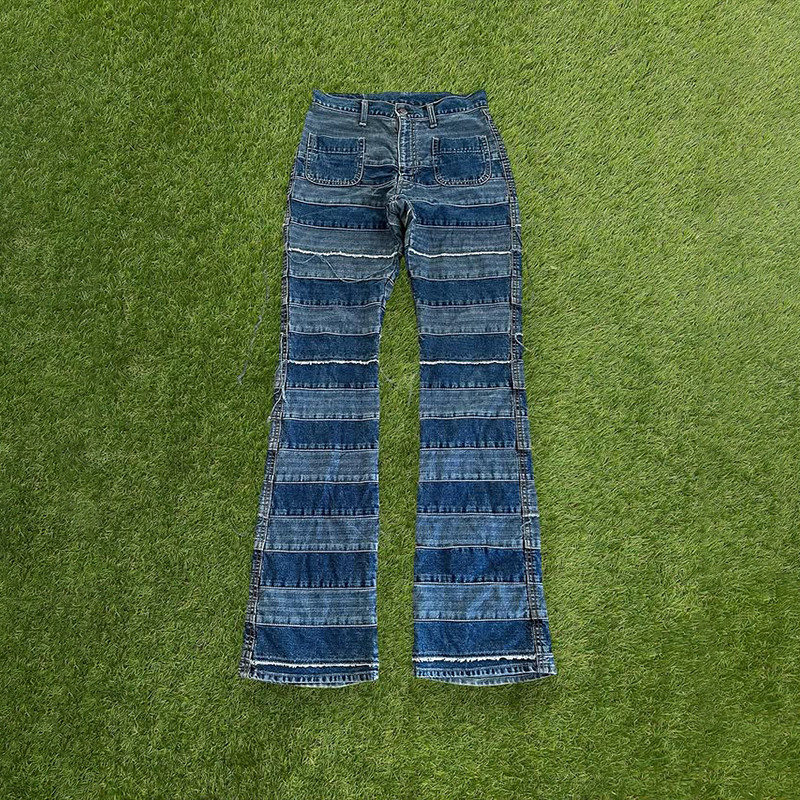 Wholesale Patchwork Denim Jeans