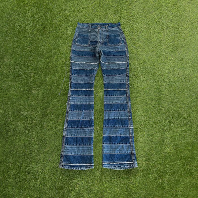 Custom Blue Patchwork Jeans - Manufacturer for Brands, Wholesalers & Designers