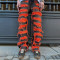 Custom Red Patchwork Denim Jeans - Services for Brands and Wholesalers