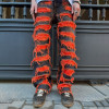 Custom Red Patchwork Denim Jeans - Services for Brands and Wholesalers