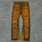 Custom OEM/ODM Mud Yellow Distressed Jeans for Brands & Wholesalers