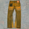 Custom OEM/ODM Mud Yellow Distressed Jeans for Brands & Wholesalers