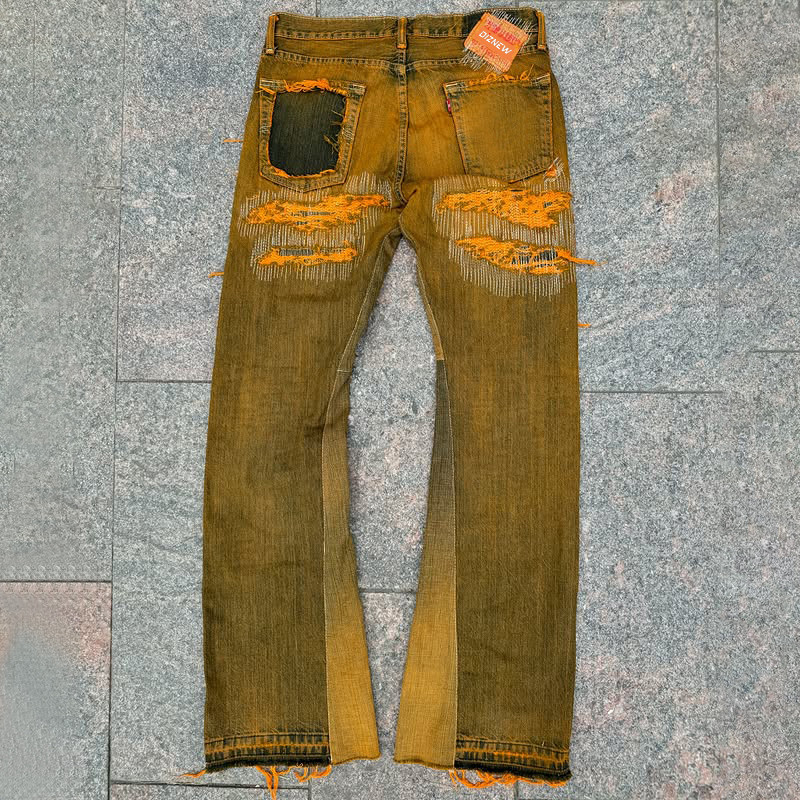Private Label Mud Yellow Jeans
