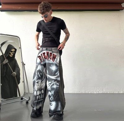 Custom Wide-Leg Denim Pants - OEM & ODM Manufacturing for Fashion Brands