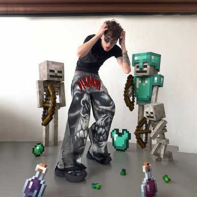 Custom Wide-Leg Denim Pants - OEM & ODM Manufacturing for Fashion Brands