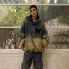 OEM & ODM Services for Custom Gray-Blue and Mud Yellow Color Block Denim Jacket