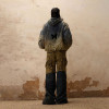 OEM & ODM Services for Custom Gray-Blue and Mud Yellow Color Block Denim Jacket