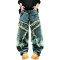 OEM/ODM Custom Green Loose Wide-Leg Jeans