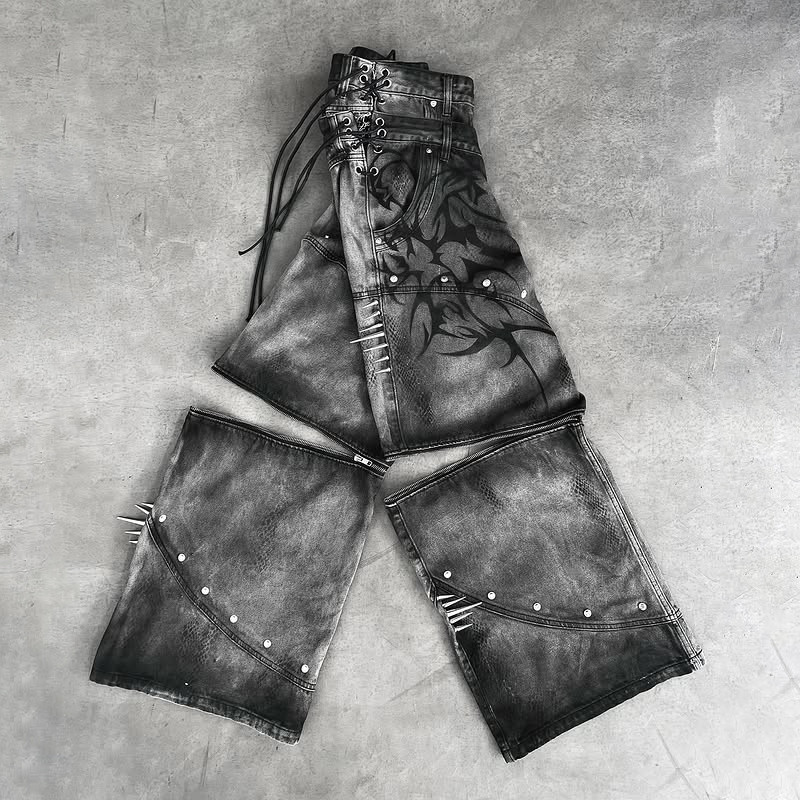 Private Label Wide-Leg Denim Pants