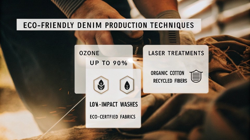 Denim’s historical water footprint is enormous: a single pair of jeans can consume 7,000–10,000 liters of water from cotton cultivation to finished garment
