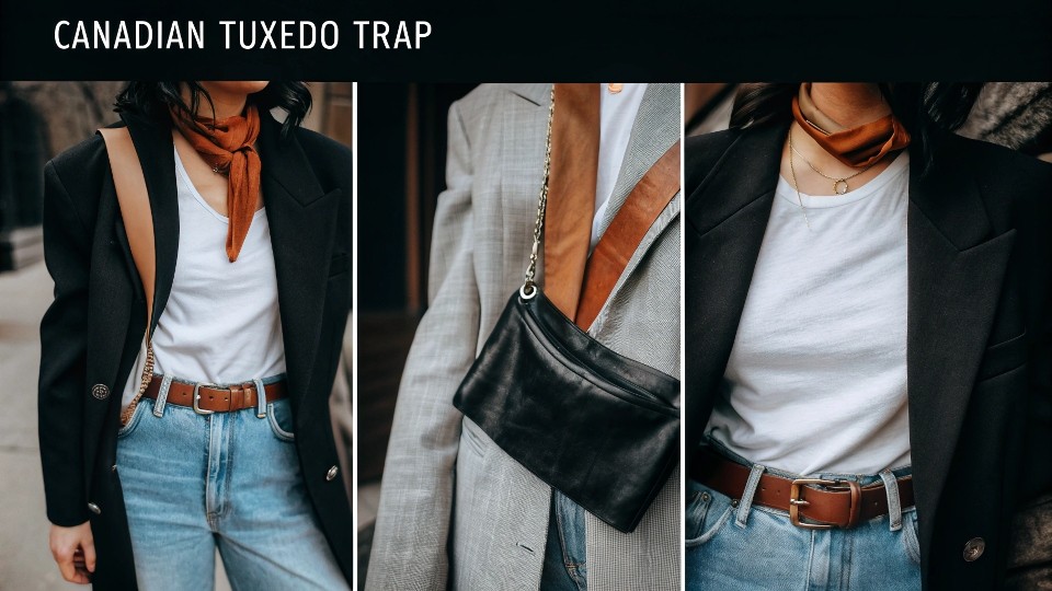 Think of your outfit as layers of color and shape rather than matching pieces.