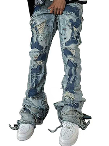 Heavy-craft Stacked jeans