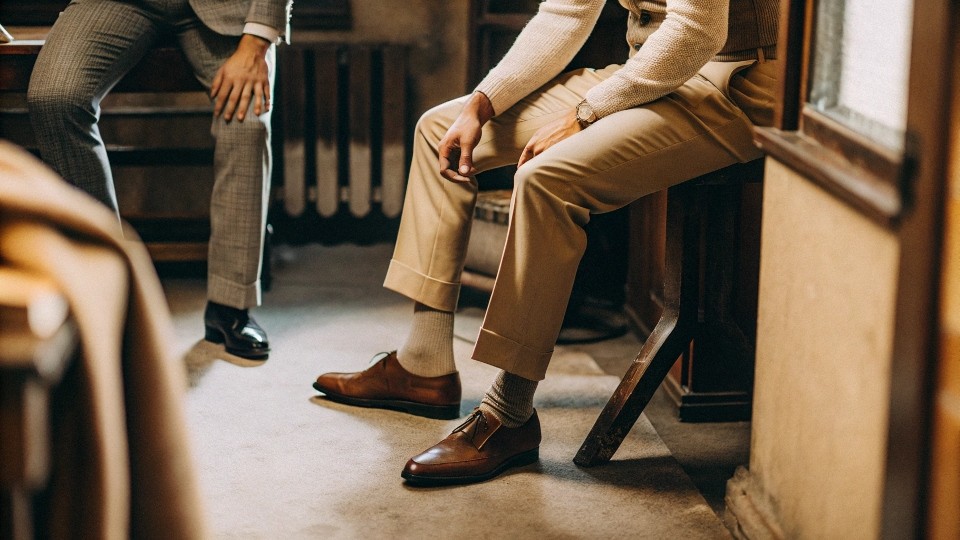 Men’s pants typically feature right-over-left zipper and button closures, with a standard 4–5-inch fly length