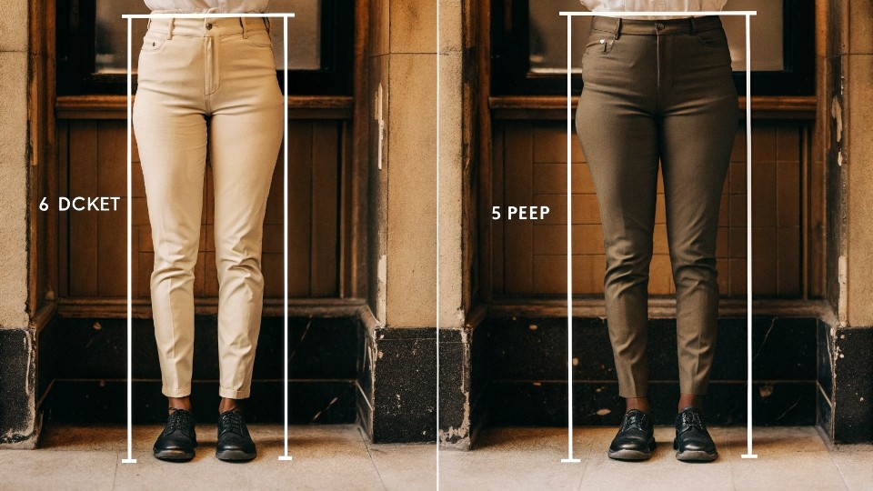 Men’s skinny pants pockets are deeper (often 6–7 inches)
