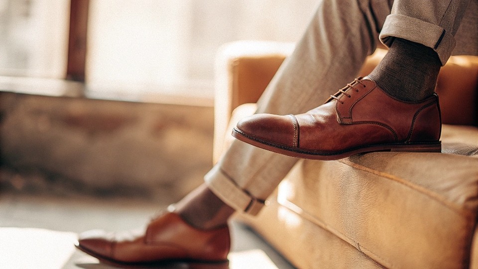 Men’s skinny pants often feature a straighter thigh and calf measurement with minimal taper