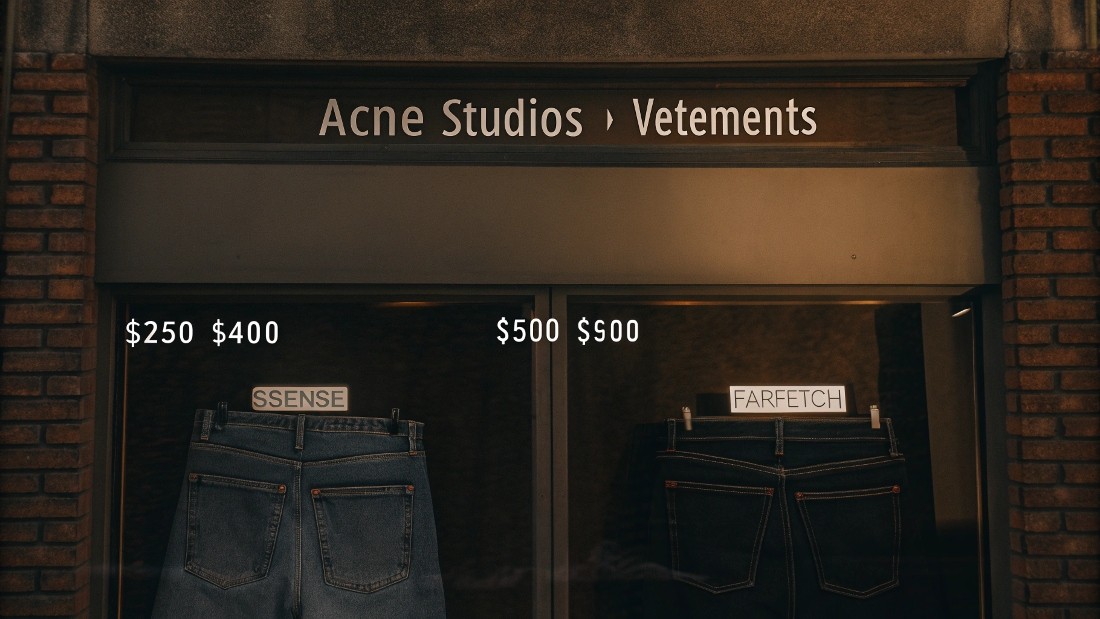 Acne Studios jeans vs vetements jeans cost