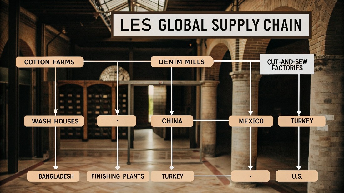 Lee’s supply chain spans cotton farms, denim mills
