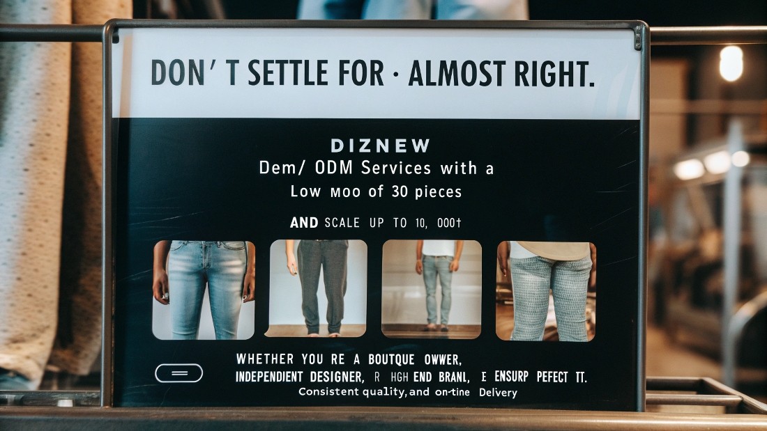 Don’t settle for “almost right.” At DiZNEW, we offer OEM/ODM services with a low MOQ of 30 pieces and scale up to 10,000+