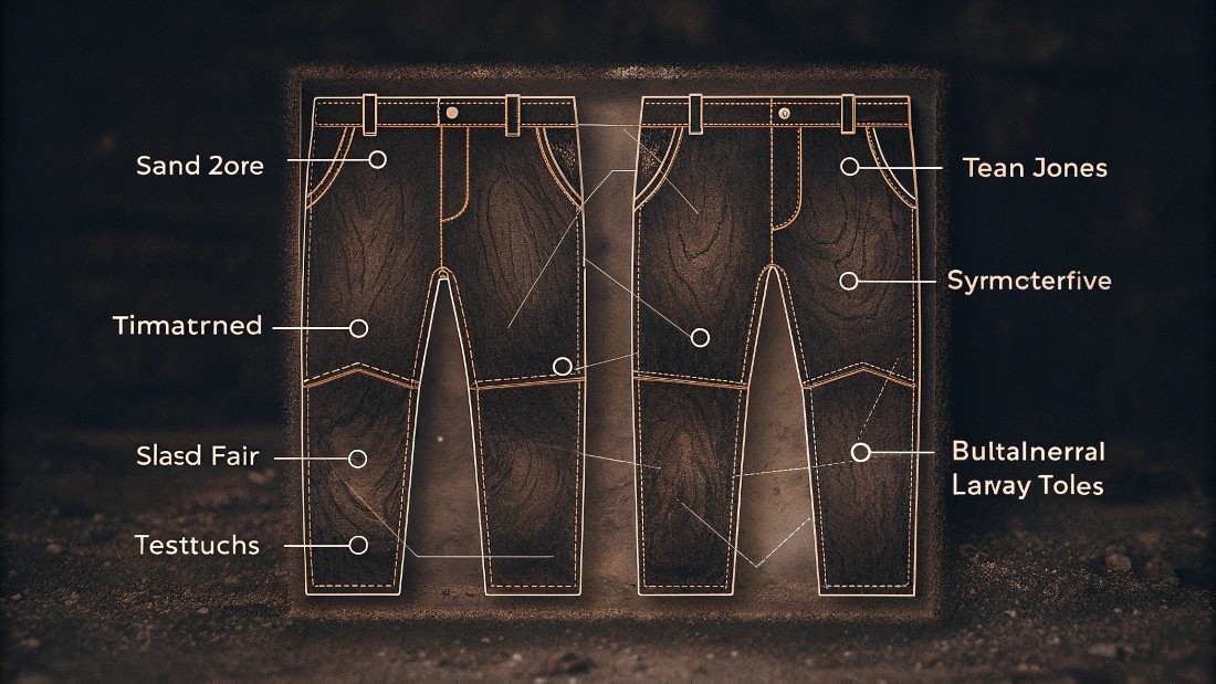Planning your distressed jeans involves mapping out tear zones, deciding on symmetrical or asymmetrical patterns