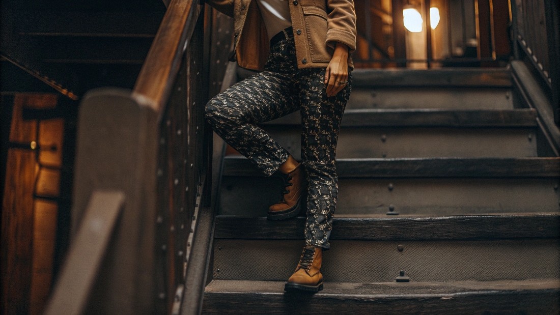 floral for boho, geometric for modern edge