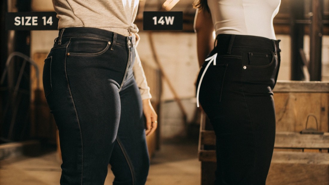 Jean Pattern Comparison: Misses 14 vs. Plus 14W