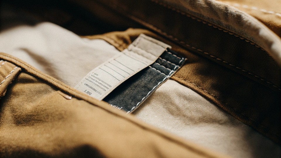 The easiest way is the physical stretch test: pinch the fabric on the thigh and pull