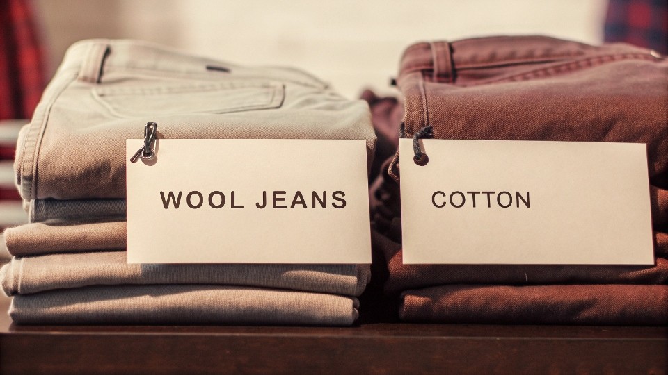 Wool is used far less than cotton for jeans mainly because of its high cost