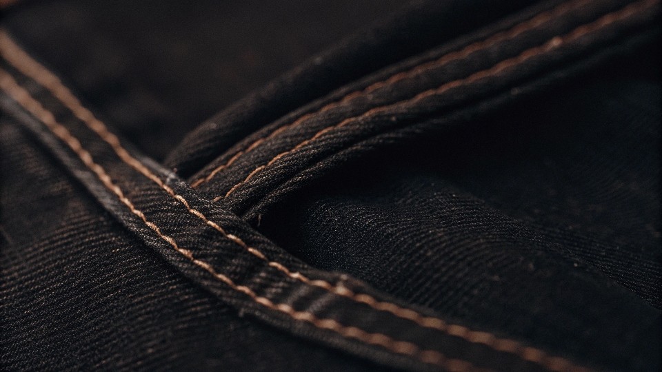 The stretch in jeans comes from adding a small amount of elastic fibers