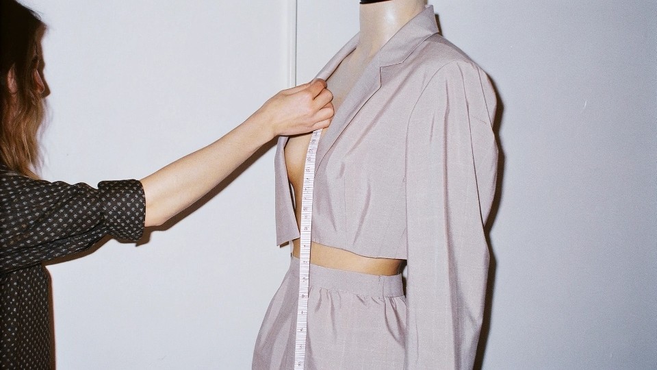 Begin with a foundational jacket block tailored to denim’s sturdier weight