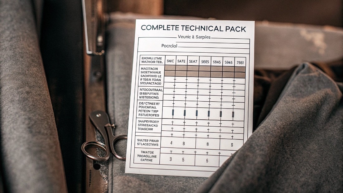 To get a perfect sample, you must provide a complete technical pack