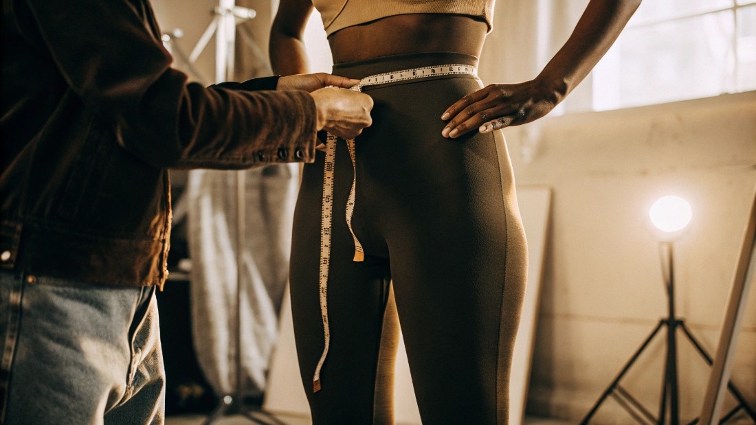 We use professional fit models who are under contract to maintain their body measurements