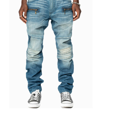 Custom Blue Cycling Jeans | OEM & ODM Services