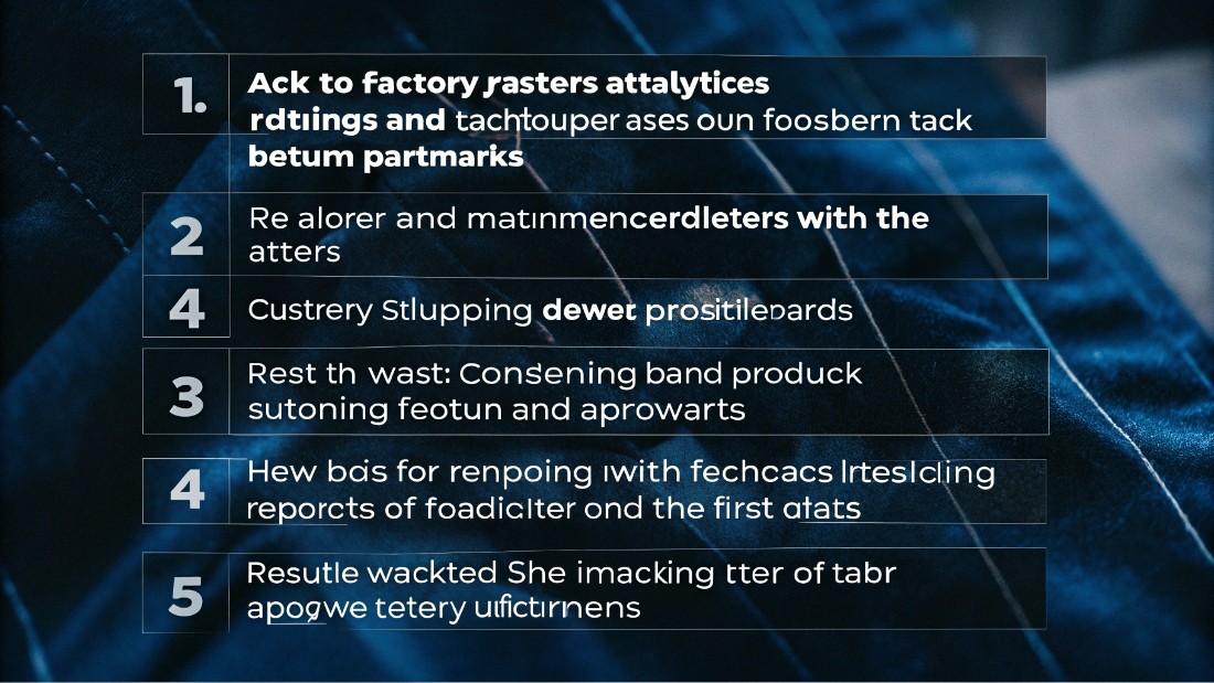 To master after-sales analytics and returns tracking, ask your factory partner for return-rate benchmarks, defect-trend reports, and detailed return codes.