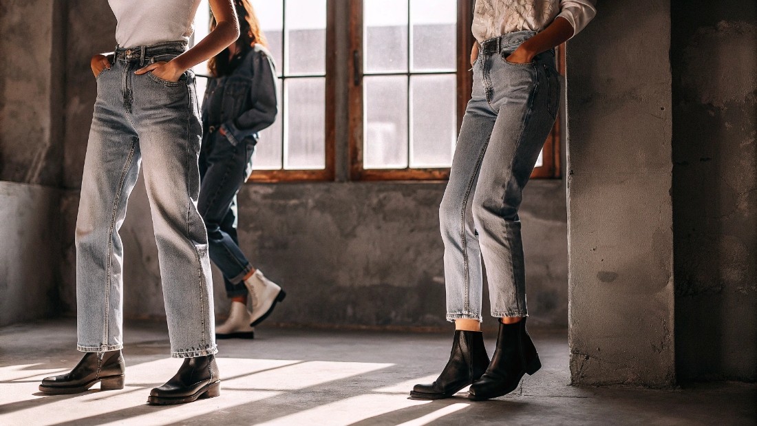 High rise jeans