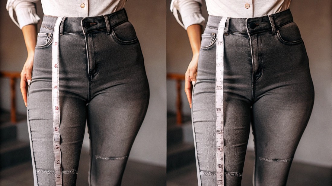 Off-the-rack jeans