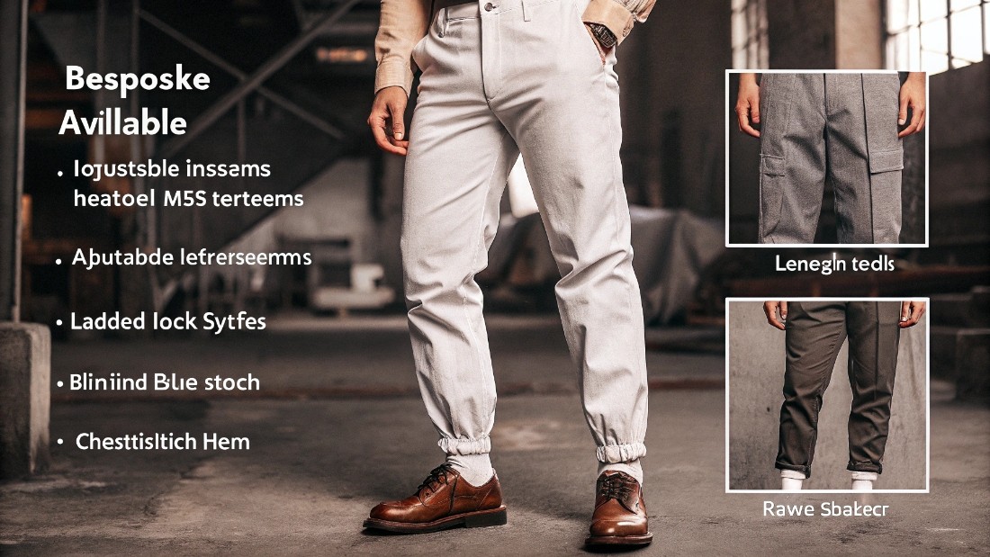 Bespoke inseams are available via OEM/ODM services