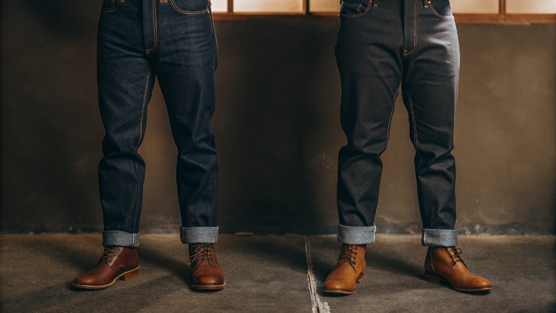 Branded jeans are often cut longer