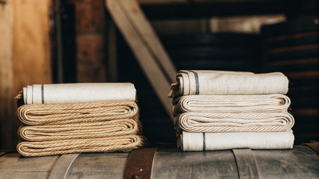 twill weave with indigo-dyed